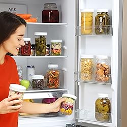 AOZITA 10 Pack REGULAR Mouth Mason Jar Lids for
