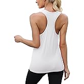 Mippo Workout Tops for Women Racerback Yoga Shirts Sleeveless Athletic Running Tank Tops Gym Exercise Clothes