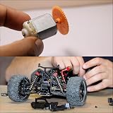 sourcing map M1 Pinion Motor Gear Set 15T 16T 5mm Shaft RC Car Steel view 6