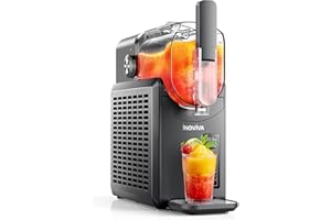 Slushie Machine, 88 oz INOVIVA Slushy Machine for Home with Self-Cleaning Function, No Ice Needed, Professional Frozen Drink Maker, 5 Preset Programs, Frozen Margaritas, Frappés, Milkshake, and More