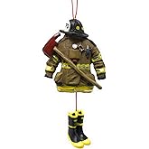 Kurt Adler 4.5- Firefighter Uniform Christmas Ornament