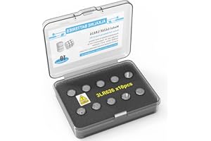 BAYATTOO LR626 Button Cell Batteries Pack Replacement for Laser Training Cartridge, Toys and LED Flashlight, Replacement 4.5V for 3xAG4/3xL626F/3x377/3xCX66W Batteries (L626F)