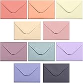 Mini Envelopes, 10 Pastel Colors
