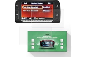 Mogico Motorcycle Accessories Nano Glass Dashboard Screen Protector Kit for Harley Davidson Boom! Box 6.5 GT 2014+ (2 x Anti Glare)