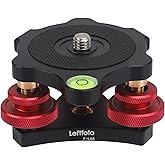 Tripod Leveler Stand with +/-5 Degree Precision Adjustment Bracket for Seestar s50/Panoramic Head Ball Head Video Head and Tripod