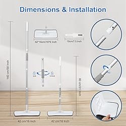 Microfiber Mop for Cleaning Floors, Extendable