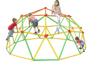 SPIDERCAMP 10FT Dome Climber,Outdoor Climbing Toys for Kids,10FT Geometric Jungle Gym,Outdoor Backyard Play Equipment Jungle for Explorer Climber Jungle Gym Playground Climbers