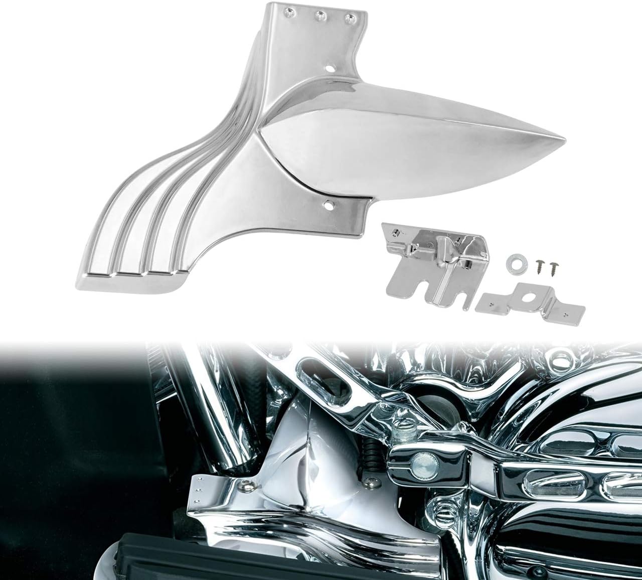 YHMTIVTU Motorcycle Lower Front Frame Cover Fit for 19912020 Harley