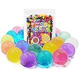 500PCS Jumbo Water Beads Large Water Gel Beads Non Toxic for Sensory Play, Giant Water Jelly Pearls Rainbow Mix for Vase Fill