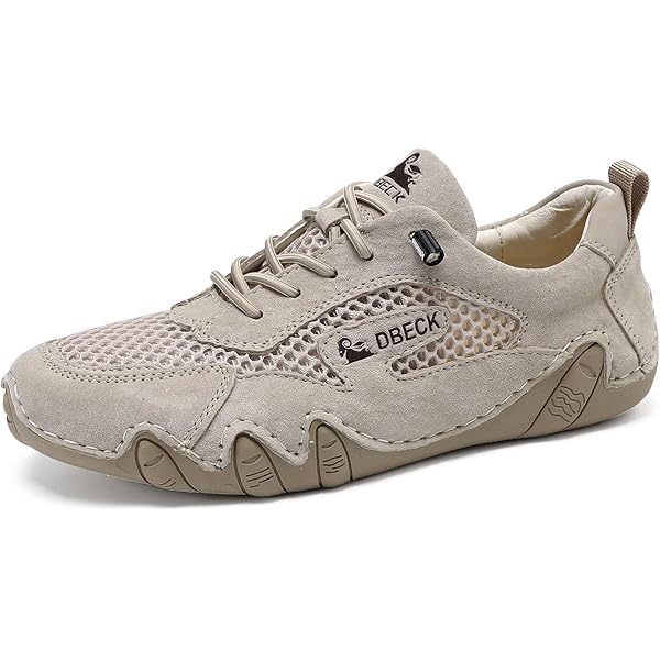 Amazon.com | Boxpopla Women's Leather Outdoor Mesh Trail Shoes for