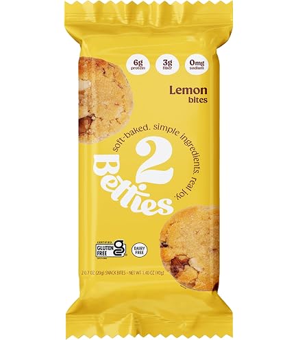 Amazon.com: 2Betties - Soft Baked Lemon Cookie Snack Bites