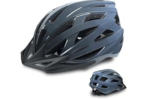 AISSTXOER Adult Bike Helmet Men and Women Bicycle Helmet Removable Visor Adjustable Cycling Helmet Suggested Fit 56 to 62cm for Mountain & Road with CPSC Safety-Certified