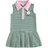 Yuufuniy Toddler Baby Girl Football Dress Sleeveless Lapel Dresses | Football Baby Girl Outfit Toddler Football Embroidery Sleeveless Tank Dress Lapel Collar A Line Dresses Cute Fall Clothes