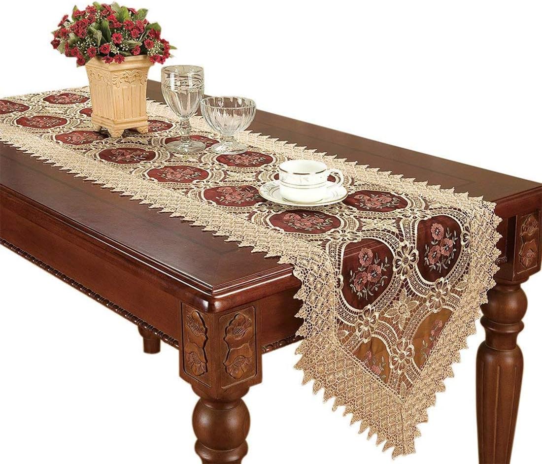 Best burgundy table runner 60′