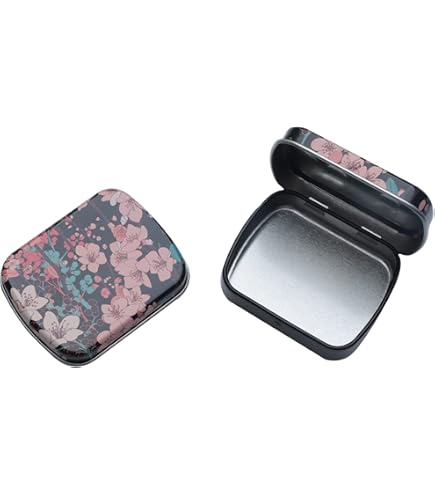 60-Pack Black Mini Metal Tins With Sliding Lids - 2.36x1.34x0.43 Inch Empty Containers For Crafts & Lip Balm