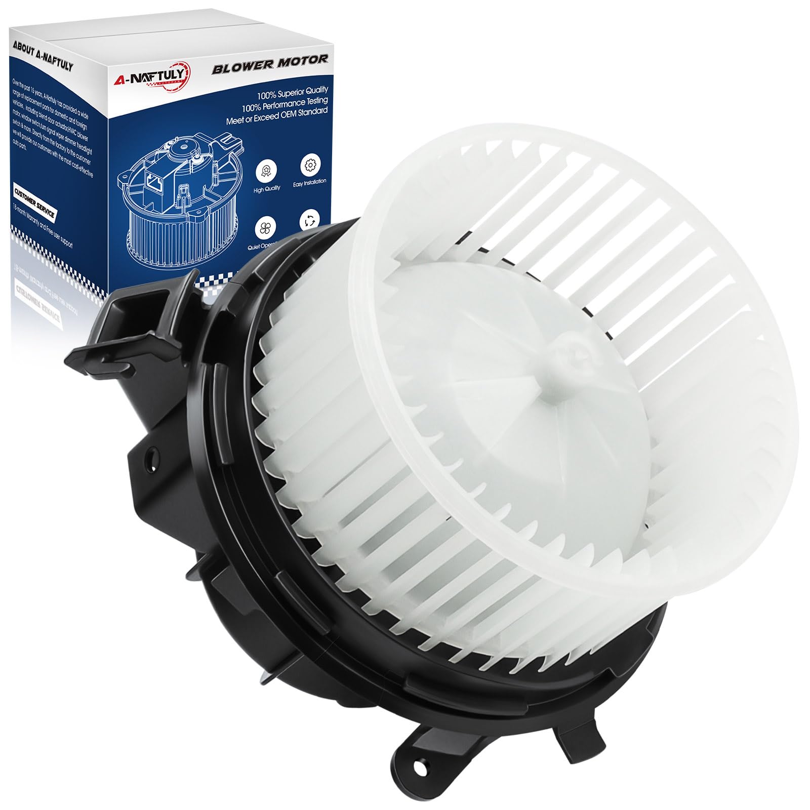 Photo 1 of AC Blower Motor Fan Replacement for Mercedes Benz C250 C300 C350 C63 AMG CLS400 CLS550 E250 E300 E350 E400 E550 GLK250 GLK350 SL400 SL450, HVAC Heater Blower Motor Assembly Front, 700277, 2128200708