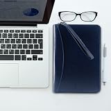 GraduatePro A5 Clipboard Folder with 120 Note Paper 6-Ring Binder Blue view 5