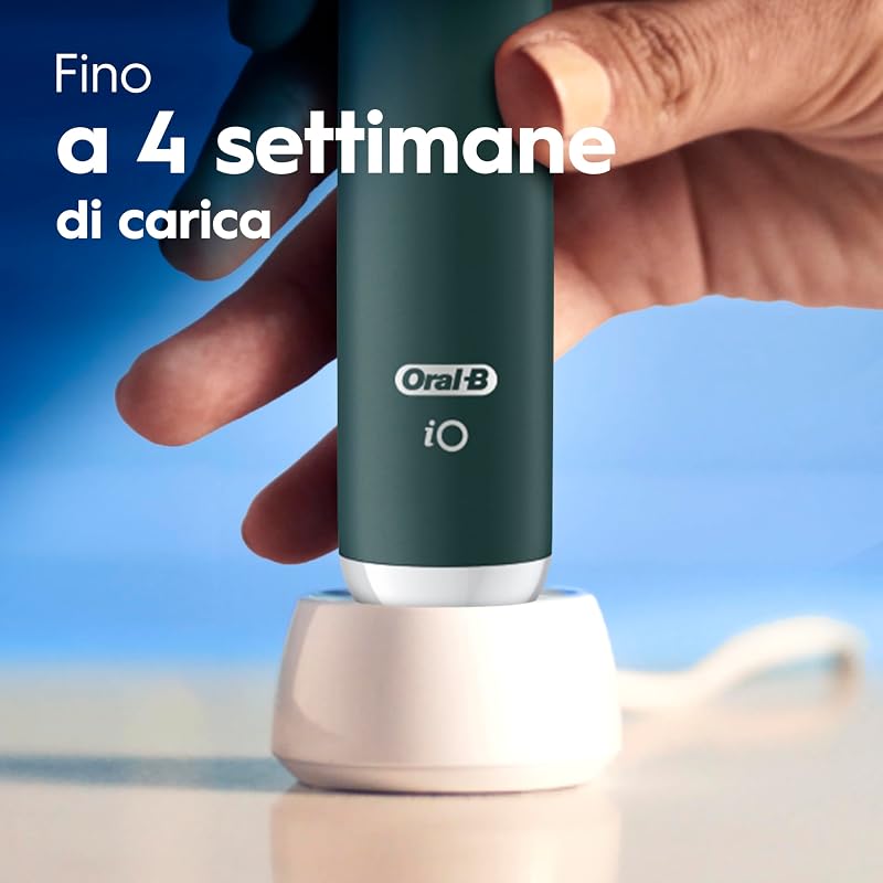 iO 2 Spazzolino Elettrico, 1 Testina di Ricambio, Custodia, Verde