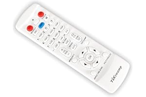 TeKswamp Video Projector Remote Control (White) for Epson Home Cinema 3020