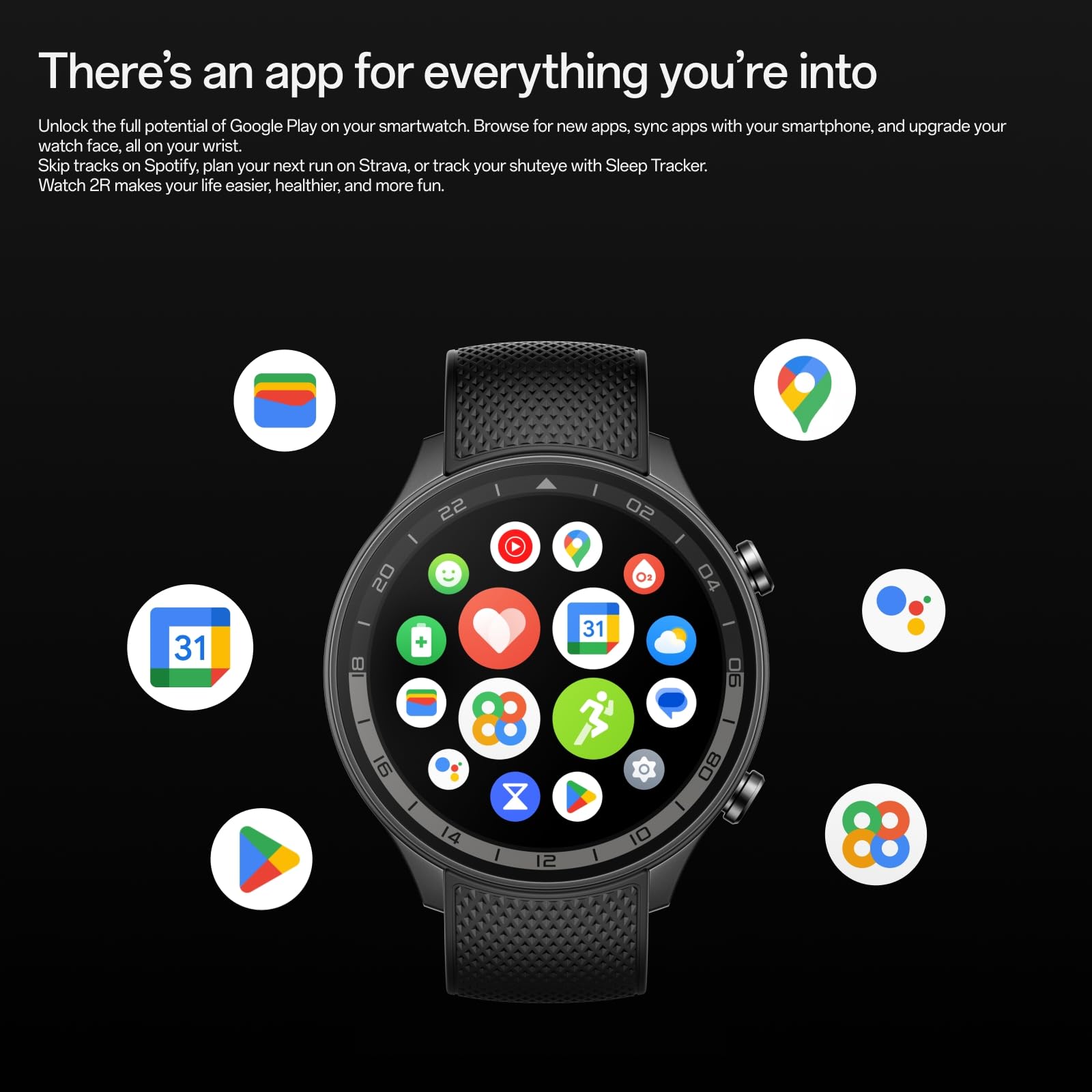 OnePlus Watch 2R, 32 GB, Monitor de sueño, Seguimiento de frecuencia cardíaca, Reloj inteligente con Fitness Insights, Batería de 100 horas, 1,43'', Bluetooth WiFi, Verde bosque