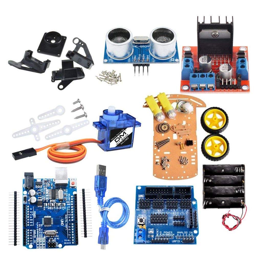 Buy Pandiki 2-Wheel Smart Robot Car Chassis Kit Speed Encoder Sonic ...