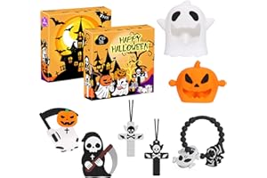 LITTLELAMB Halloween Baby Teething Toys Set 7Pack: Teething Mittens, Ring & Flat Teethers, Sensory Chew Necklaces – Ideal Gift for Newborns, Infants & Toddlers – Perfect Baby’s First Halloween Basket Stuffer