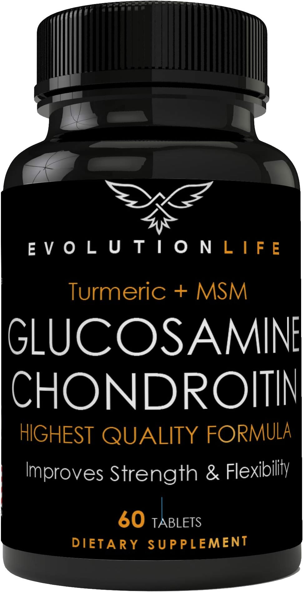 Powerful, Pure & EFFICIENT Glucosamine, Extra Strength Glucosamine Sulphate Complex with Chondroitin, MSM and Turmeric