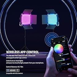 NEEWER Upgraded 660 PRO II RGB LED Video Light with
