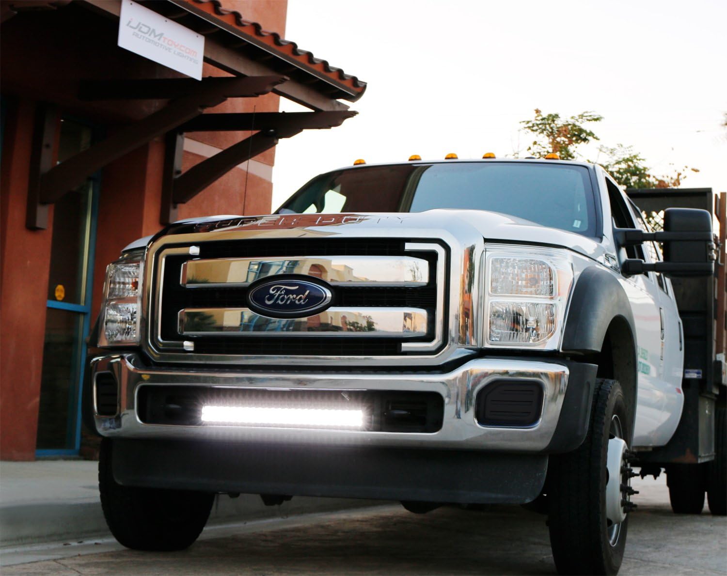 IJDMTOY Lower Grille Mount 25 Inch LED Light Bar Kit For 2011 16 Ford
