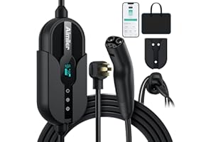 AIMILER Level 2 Tesla Charger(Wireless WiFi APP), 240V, 32 Amp, NEMA 14-50 Plug, 25ft Cord - Portable/Home NACS Connector Electric Car(EV) Charger for Tesla - Compatible with Tesla Model X/Y/3/S