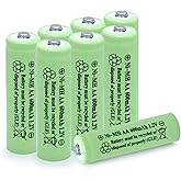QBLPOWER AA Ni-MH 600mAh 1.2V Baterías solares recargables para lámparas solares al aire libre, luces de jardín, ratones remo