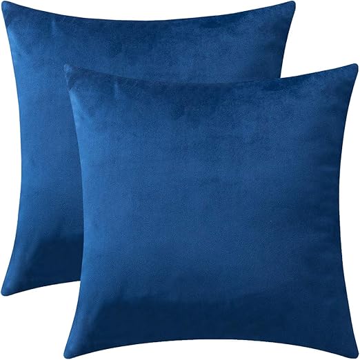 Dezene Cushion Covers Velvet Throw Pillow Covers For Kids Car Sofa