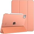 MoKo for iPad Pro 11 Inch Case M4 2024 (5th Gen),Ultra Slim Stand Case with Hard PC Translucent Back Shell Cover for iPad Pro 11'' 2024 Model(A2836/A2837/A3006),Support Apple Pencil Pro,Apricot Orange