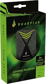 Surefire 2TB Gaming External HDD USB-C RGB LED Windows MacOSX PC Xbox view 7