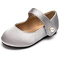 FUNKYMONKEY Toddler/Little Girl Mary Jane Dress Shoes Casual Slip on Ballet Flat