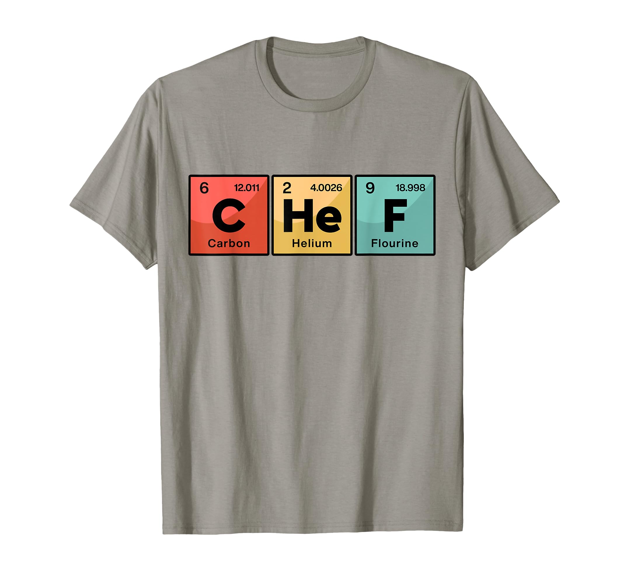 Chef Periodic Table Of Elements Funny Cook Cooking Culinary T-Shirt