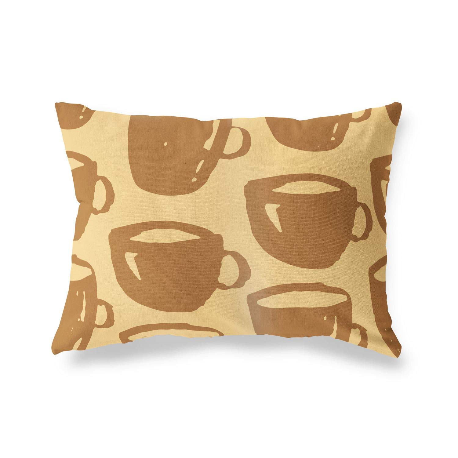 BonaMaison Decorative Cushion Cover, Brown Tones Throw Pillow Covers, Home Decorative Pillowcases for Livingroom, Sofa, Bedroom, Size: 45X60 Cm - Designed and Manufactured in Turkey