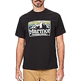 MARMOT Men's MMW Gradient Short-Sleeve Tee - Screen Printed Graphic on Soft, Breathable, Eco-Friendly Cotton/Poly Blend