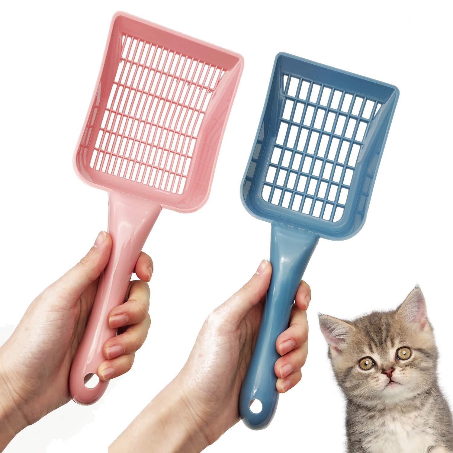 BPS 2X Cat Sand Shovel for Collecting Excrement Cleaning for Pets Random Colour BPS-2331 x 2332