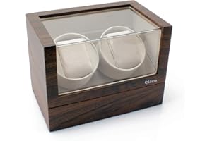 Versa Elite Double Watch Winder in Walnut