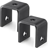 Otoolling 2 Pcs Leaf Spring Hanger, Trailer Axle Bracket, 2-1/2", 3 Holes | Thicken Steel Brackets for 1-3/4" Wide Double-eye Springs, Front/center/rear Position, Dual Axle Suspension Mounting
