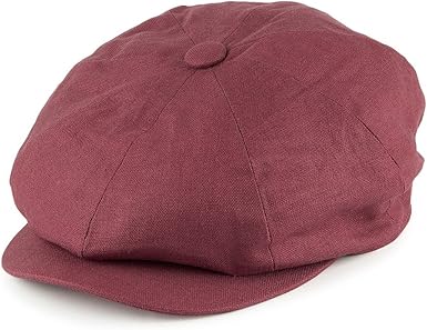 burgundy newsboy cap