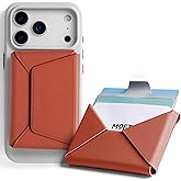 MOFT Magnetic Wallet, Slim Magnetic 8 - Card Holder, Snap Field Wallet with Pull to Access Design, RFID Blocking, MOVAS Veagn Leather Minimalist Travel Wallets for Men & Women, Clay