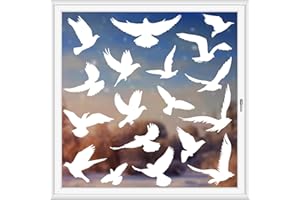 KOCOVIMI 37Pcs Anti-Collision Window Stickers for Birds - Window Decals to Prevent Bird Strikes and Save Birds' Precious Live