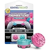 KontrolFreek Performance Thumbsticks - Heist Edition - For Playstation 5 (PS5) and Playstation 4 (PS4) Controller - Blue/Pink