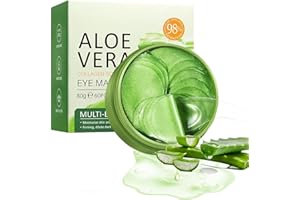EAKROO Under Eye Patches - 60 PCS Aloe Vera Eye Masks for Dark Circles and Puffiness, Hydrating Eye Mask Skincare, Eye Patches for Women, Stocking Stuffers, Refresh Your Skin, Reduce Wrinkles and Fine Lines