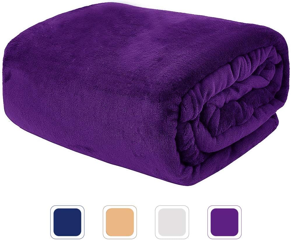 VIA MONTEN Couverture Polaire, (230 x 270cm) Microfibre Ultra Doux et