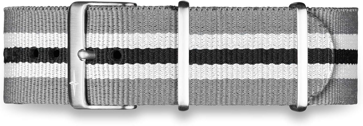 Davosa Swiss Nylon Strap Grey - White - Black