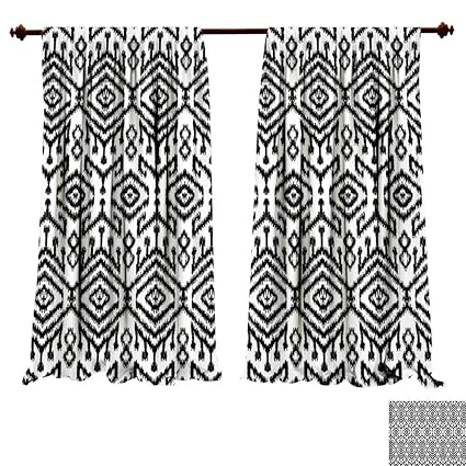 Amazon Com Fengruiyanjing Home Window Curtain Fabric Black And