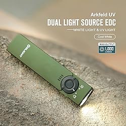 OLIGHT Arkfeld UV Rechargeable EDC Flashlight, 1000